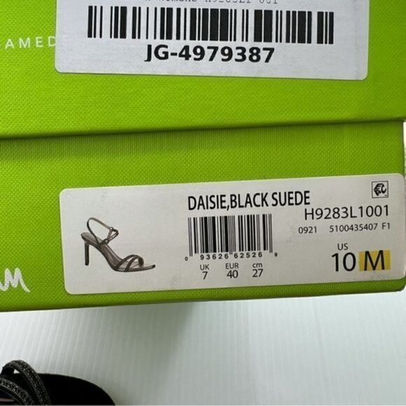 Sam Edelman Heels womens size 10 Black Crystal Daisie Ankle Strapped Sandals - Picture 11 of 13
